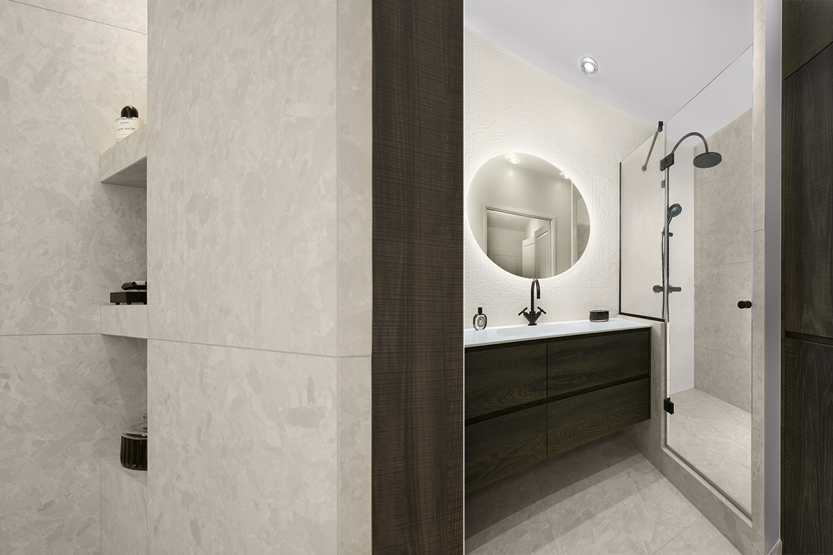 salle de douche en mosaïque MUTINA