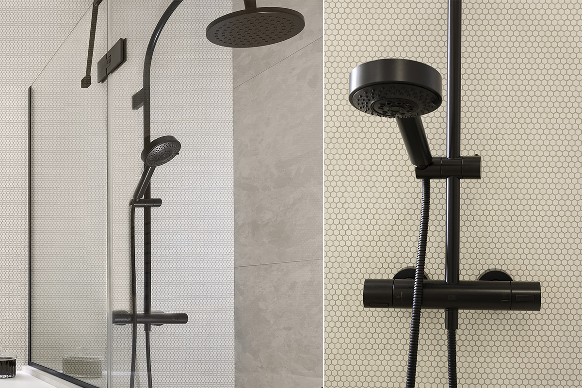 salle de douche en mosaïque MUTINA